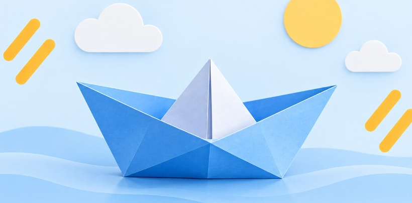 Origami boat
