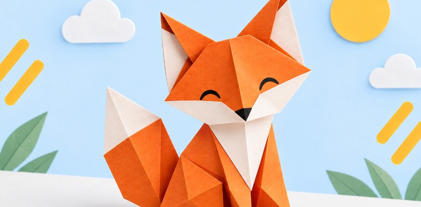 Origami fox